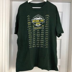 🌸National Parks Service 100th Anniversary Green T Shirt